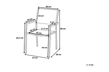 Grosseto Trädgårdsmöbelset Med Utebord+6 Utestolar - Svart - Utemöbler & utemiljö - Utegrupp - Matgrupp utomhus