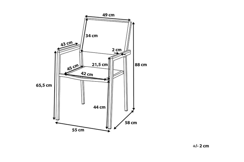 Grosseto Trädgårdsmöbelset Med Utebord+6 Utestolar - Svart - Utemöbler & utemiljö - Utegrupp - Matgrupp utomhus