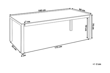 Grosseto Trädgårdsmöbelset Med Utebord+6 Utestolar - Svart - Utemöbler & utemiljö - Utegrupp - Matgrupp utomhus