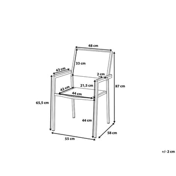 Grosseto Trädgårdsmöbelset Med Utebord+Utestolar 6 St - Beige - Utemöbler & utemiljö - Utegrupp - Matgrupp utomhus
