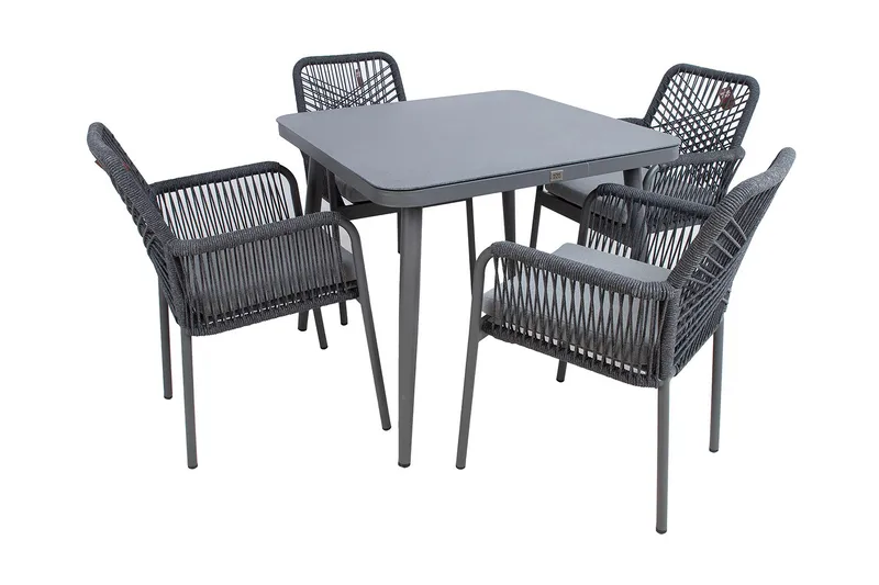 Hela Matgrupp Utomhus med 4 Utestolar - Utemöbler & utemiljö - Utegrupp - Matgrupp utomhus