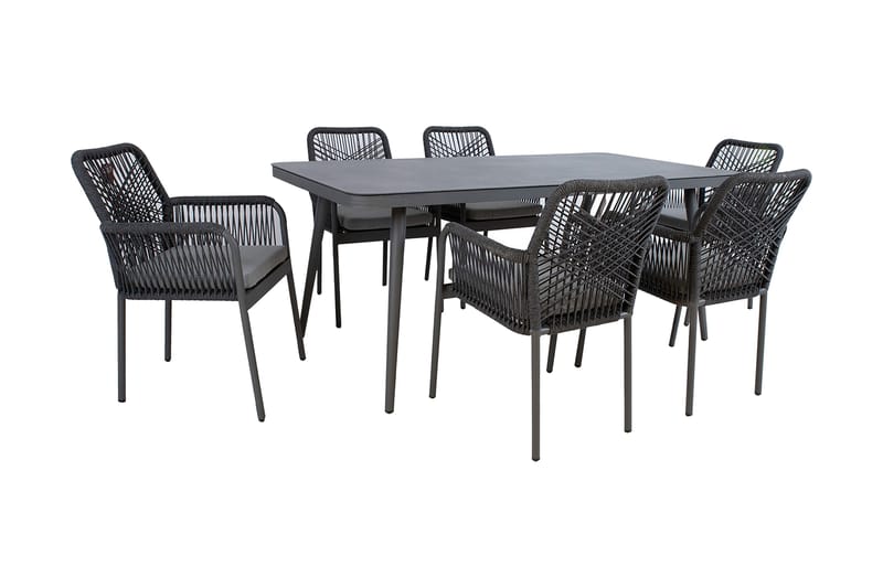 Hela Matgrupp Utomhus med 6 Utestolar - Utemöbler & utemiljö - Utegrupp - Matgrupp utomhus