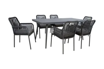 Hela Matgrupp Utomhus med 6 Utestolar - Utemöbler & utemiljö - Utegrupp - Matgrupp utomhus