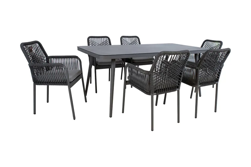 Hela Matgrupp Utomhus med 6 Utestolar - Utemöbler & utemiljö - Utegrupp - Matgrupp utomhus