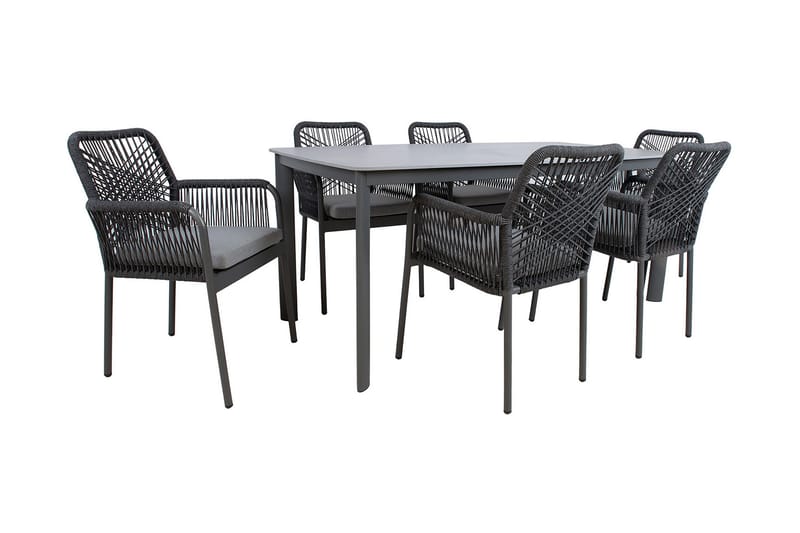 Hela Matgrupp Utomhus med 6 Utestolar - Utemöbler & utemiljö - Utegrupp - Matgrupp utomhus