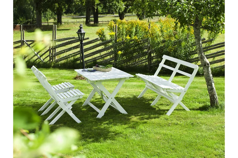 Matgrupp Utomhus Hillerstorp Torpet Vit - Utemöbler & utemiljö - Utegrupp - Matgrupp utomhus