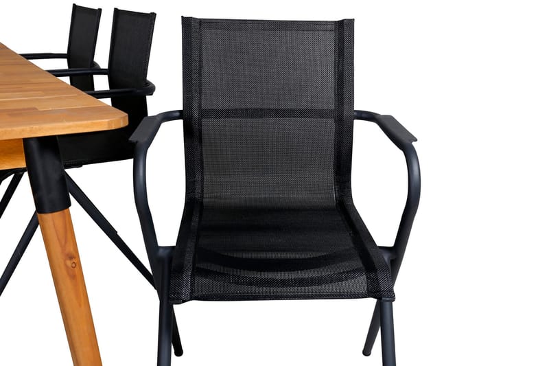 Julian Matgrupp 210cm + 6 Alina Matstolar Brun - Brun - Utemöbler & utemiljö - Utegrupp - Matgrupp utomhus