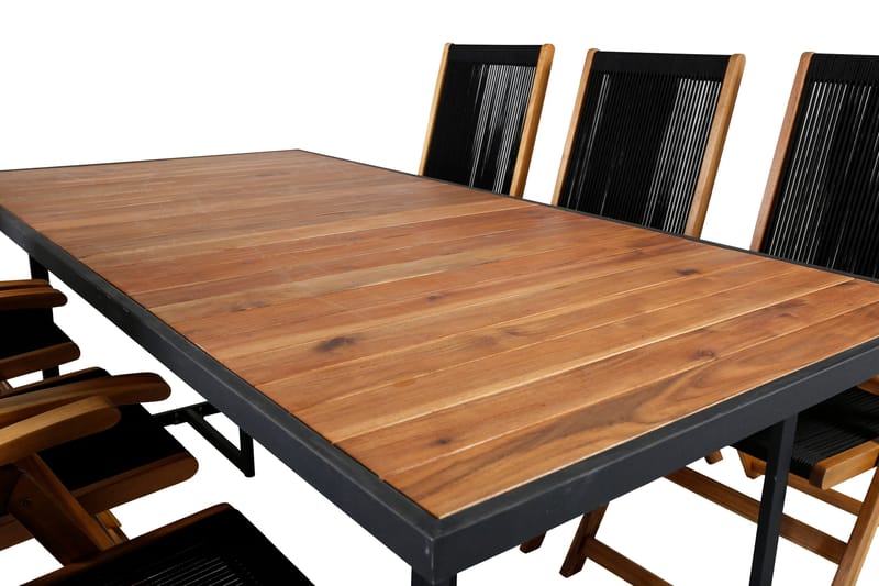 Khung Matgrupp Utomhus 200cm + 6 Little John Matstolar - Vit - Utemöbler & utemiljö - Utegrupp - Matgrupp utomhus