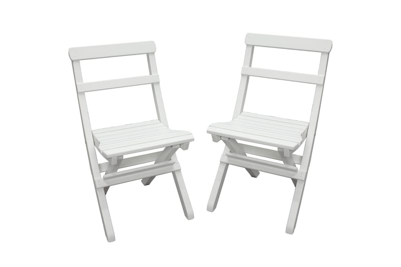 Larios Matgrupp Utomhus + 2 Ihoppfällbara Utestolar + Bänk Utomhus - Vit - Utemöbler & utemiljö - Utegrupp - Matgrupp utomhus