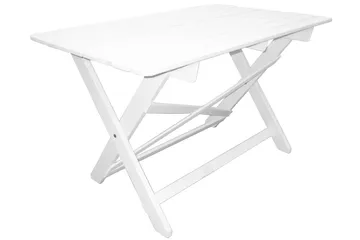 Larios Matgrupp Utomhus + 2 Ihoppfällbara Utestolar + Bänk Utomhus - Vit - Utemöbler & utemiljö - Utegrupp - Matgrupp utomhus