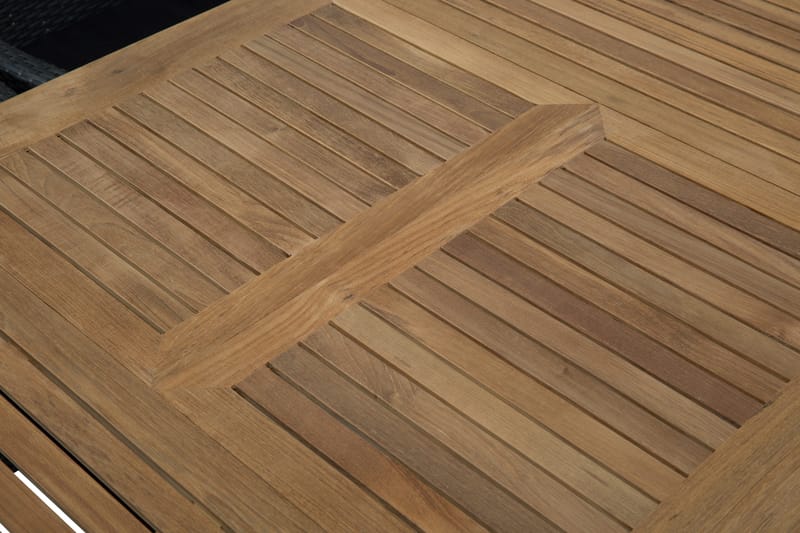 Las Vegas Matgrupp Utomhus 152-210 + 6 Jenny Ställbar Fåtölj - Teak/Svart - Utemöbler & utemiljö - Utegrupp - Matgrupp utomhus