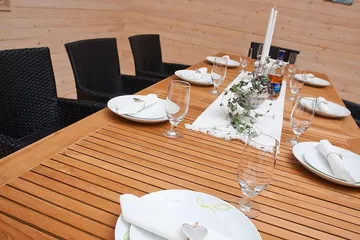 Las Vegas Matgrupp Utomhus 220-280 + 6 Thor Fåtölj - Svart/Teak/Svart - Utemöbler & utemiljö - Utegrupp - Matgrupp utomhus