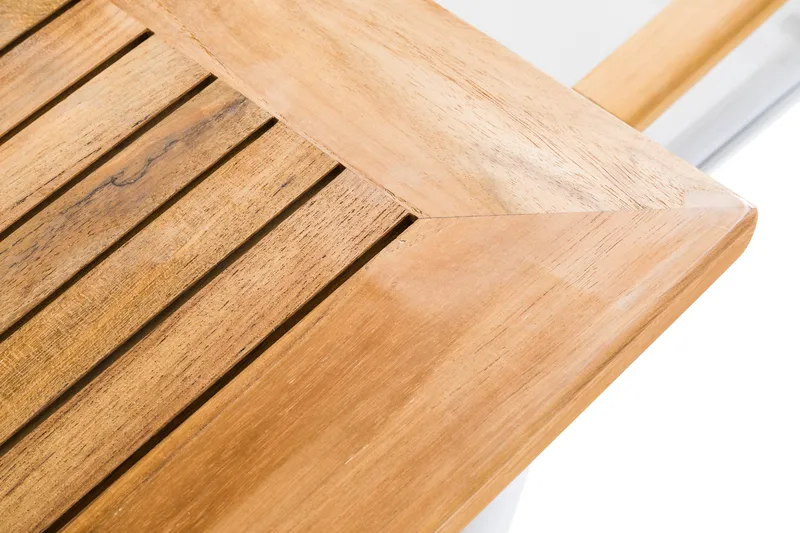 Las Vegas Matgrupp Utomhus 220-280 + 8 Positionsstol Lyx m Dyna - Vit/Teak/Vit/Teak/Grå - Utemöbler & utemiljö - Utegrupp - Matgrupp utomhus