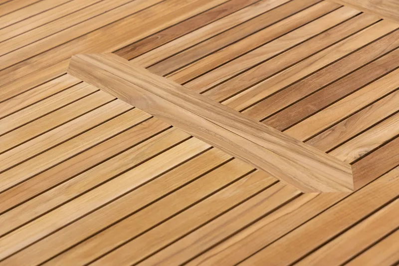 Las Vegas Matgrupp Utomhus 220-280 cm + 6 Oliver Matstol - Teak/Vit - Utemöbler & utemiljö - Utegrupp - Matgrupp utomhus