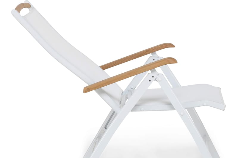 Las Vegas Matgrupp Utomhus 220-280x100+ 8 Las Vegas Lyx Stol m Dyna - Vit/Teak/Svart - Utemöbler & utemiljö - Utegrupp - Matgrupp utomhus