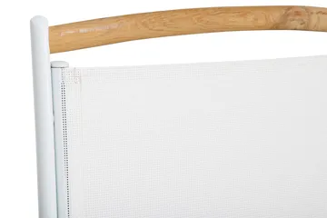 Las Vegas Matgrupp Utomhus 220-280x100+ 8 Las Vegas Lyx Stol m Dyna - Vit/Teak/Svart - Utemöbler & utemiljö - Utegrupp - Matgrupp utomhus