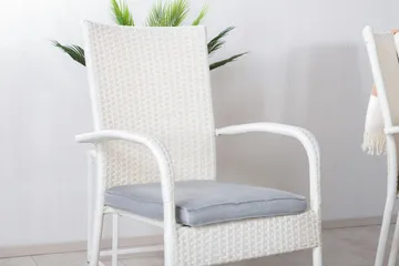 Levels Förlängningsbar Matgrupp Utomhus 160-240cm + 8 Anna Stolar - Vit/Grå - Utemöbler & utemiljö - Utegrupp - Matgrupp utomhus