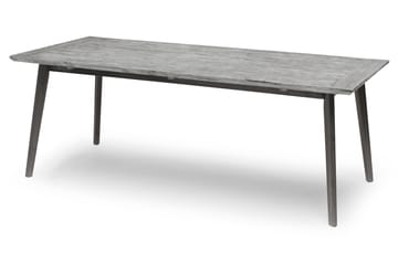 Liljearp Matgrupp Utomhus 164x90 cm + 6 Stolar Grå/Svart - Hillerstorp - Utemöbler & utemiljö - Utegrupp - Matgrupp utomhus