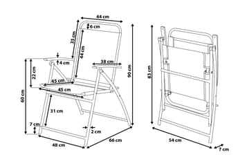 Livo Trädgårdsmöbelset Med Utebord+6 Utestolar - Svart - Utemöbler & utemiljö - Utegrupp - Matgrupp utomhus