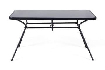 Livo Trädgårdsmöbelset Med Utebord+6 Utestolar - Svart - Utemöbler & utemiljö - Utegrupp - Matgrupp utomhus