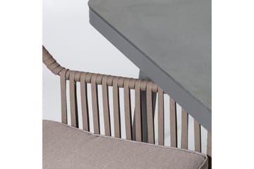 Möbelset ANDROS Utebord och 6 Utestolar 180x90xH75cm - Utemöbler & utemiljö - Utegrupp - Matgrupp utomhus