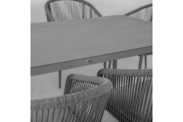 Möbelset ECCO med 6 Utestolar aluminiumram - Utemöbler & utemiljö - Utegrupp - Matgrupp utomhus