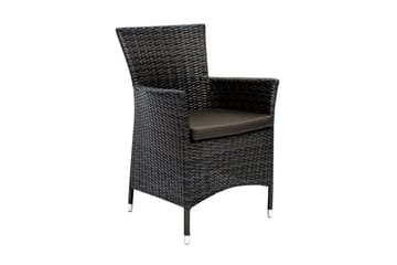 Möbelset WICKER Utebord och 4 Utestolar 73x73xH71 brun - Utemöbler & utemiljö - Utegrupp - Matgrupp utomhus