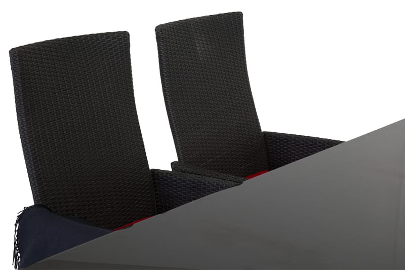 Majestic Matgrupp Utomhus 210 + 6 Jenny Ställbar Fåtölj - Svart - Utemöbler & utemiljö - Utegrupp - Matgrupp utomhus