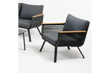 Malaga Soffgrup Svart - Utemöbler & utemiljö - Loungemöbler - Loungeset & loungegrupp