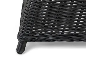 Marcus Matgrupp 140 Rund + 4 Fåtöljer m Dyna - Svart - Utemöbler & utemiljö - Utegrupp - Matgrupp utomhus