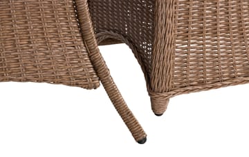 Marcus Matgrupp 140 Rund + 4 Light Fåtöljer m Dyna - Natur - Utemöbler & utemiljö - Utegrupp - Matgrupp utomhus