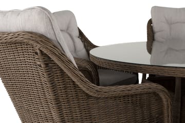 Marcus Matgrupp 140 Rund + 6 Fåtöljer m Dyna - Natur - Utemöbler & utemiljö - Utegrupp - Matgrupp utomhus