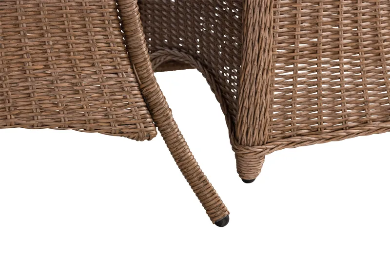 Marcus Matgrupp 140 Rund + 6 Light Fåtöljer m Dyna - Natur - Utemöbler & utemiljö - Utegrupp - Matgrupp utomhus