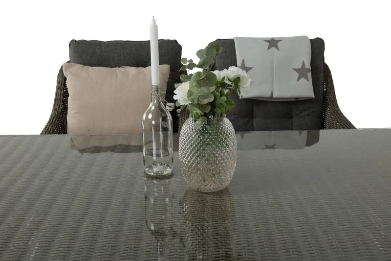 Marcus Matgrupp 200 + 4 Fåtöljer m Dyna - Grå - Utemöbler & utemiljö - Utegrupp - Matgrupp utomhus