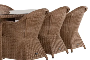 Marcus Matgrupp 200 + 6 Light Fåtöljer m Dyna - Natur - Utemöbler & utemiljö - Utegrupp - Matgrupp utomhus