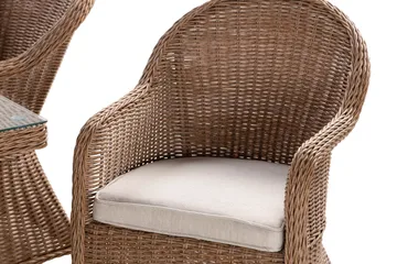 Marcus Matgrupp 200 + 6 Light Fåtöljer m Dyna - Natur - Utemöbler & utemiljö - Utegrupp - Matgrupp utomhus