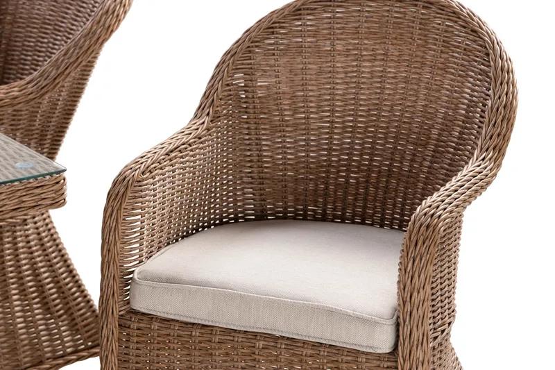 Marcus Matgrupp 200 + 6 Light Fåtöljer m Dyna - Natur - Utemöbler & utemiljö - Utegrupp - Matgrupp utomhus