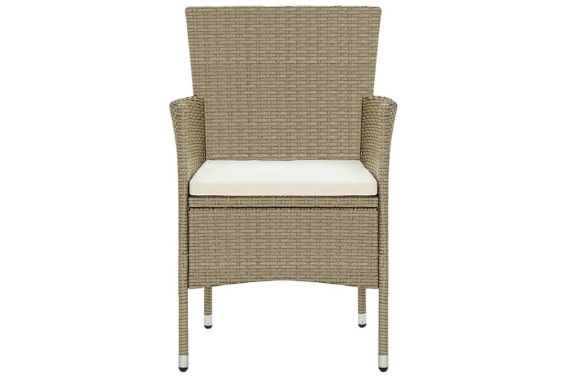 Matgrupp för trädgården 3 delar beige - Beige - Matgrupp utomhus