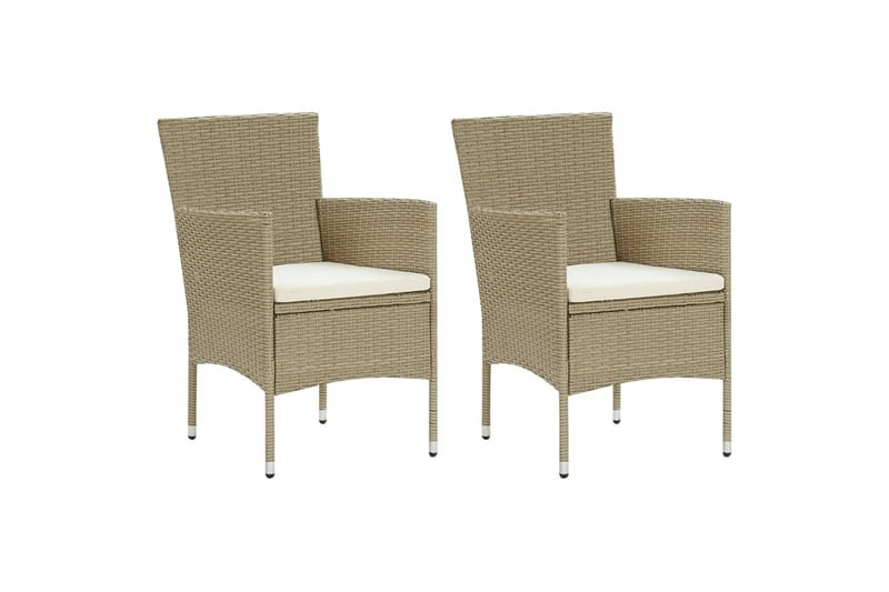 Matgrupp för trädgården 3 delar beige - Beige - Matgrupp utomhus