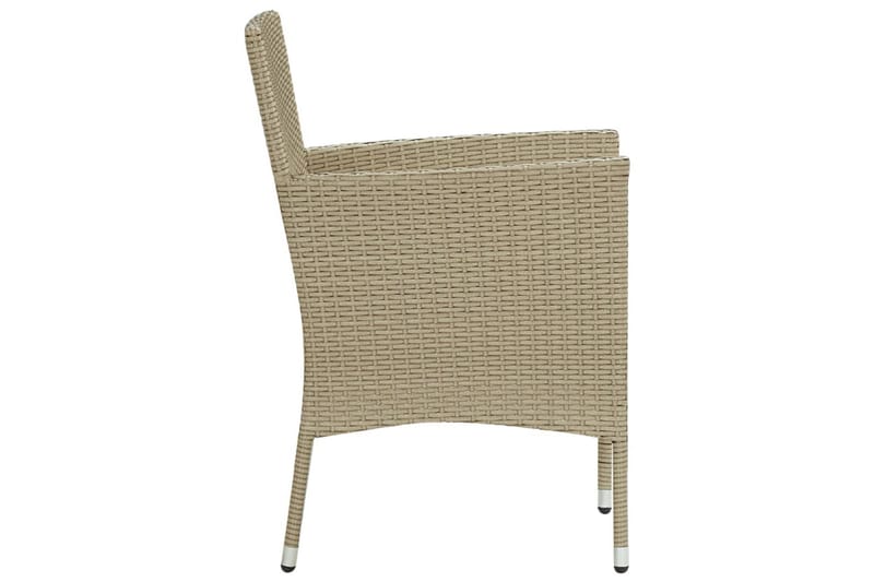 Matgrupp för trädgården 3 delar beige - Beige - Matgrupp utomhus