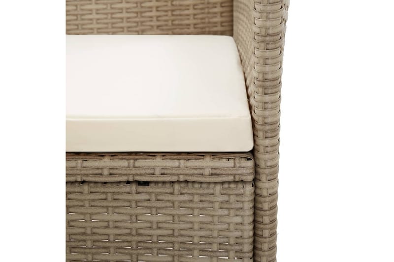 Matgrupp för trädgården 3 delar beige - Beige - Matgrupp utomhus