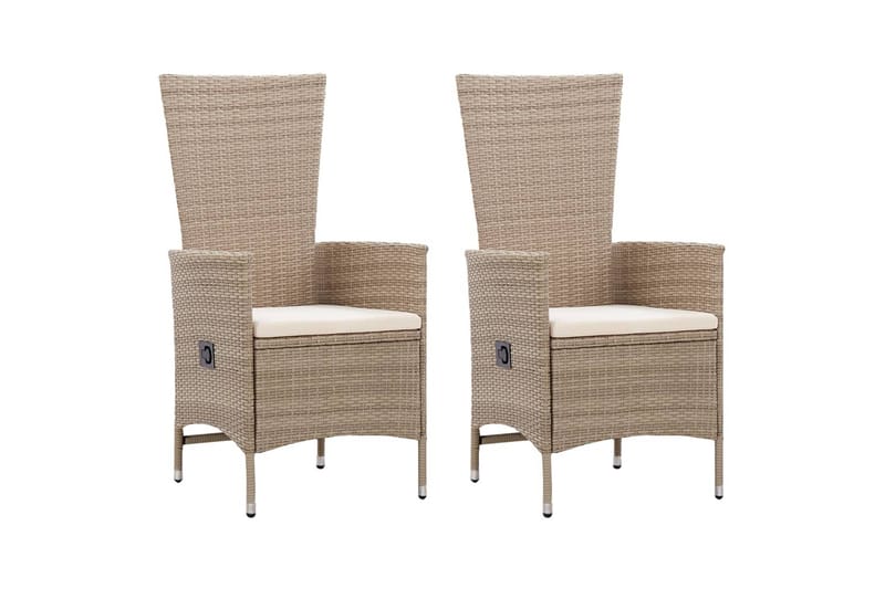 Matgrupp för trädgården 3 delar beige - Beige - Matgrupp utomhus