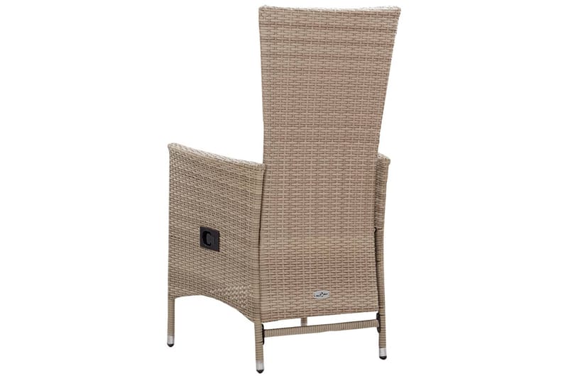 Matgrupp för trädgården 3 delar beige - Beige - Matgrupp utomhus