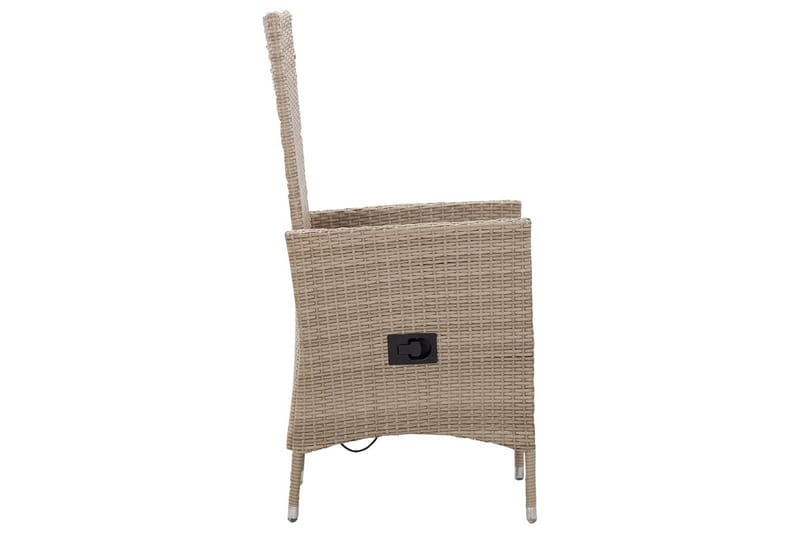 Matgrupp för trädgården 3 delar beige - Beige - Matgrupp utomhus