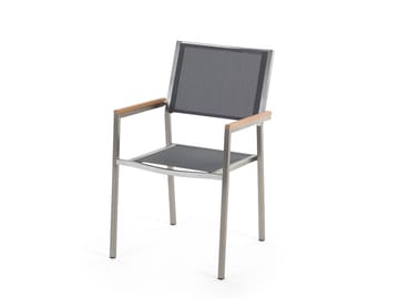 Matgrupp Utomhus Bacoli 180 cm + 6 Utestolar - Grå - Utemöbler & utemiljö - Utegrupp - Matgrupp utomhus