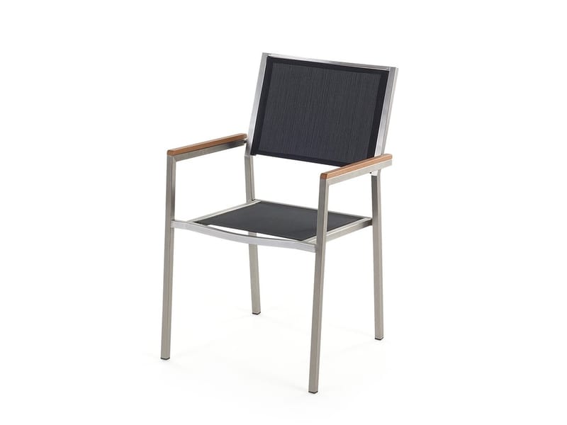 Matgrupp Utomhus Bacoli 180 cm + 6 Utestolar - Svart - Utemöbler & utemiljö - Utegrupp - Matgrupp utomhus