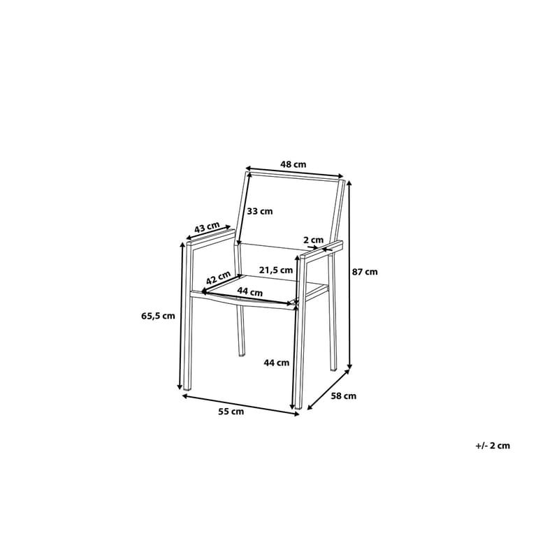 Matgrupp Utomhus Bacoli 220 cm + 8 Utestolar - Grå - Utemöbler & utemiljö - Utegrupp - Matgrupp utomhus