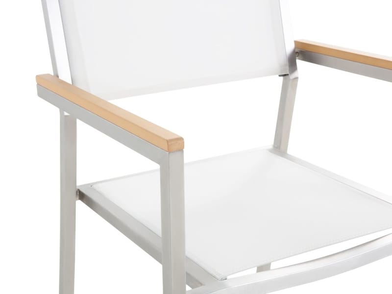 Matgrupp Utomhus Bacoli 220 cm + 8 Utestolar - Grå - Utemöbler & utemiljö - Utegrupp - Matgrupp utomhus