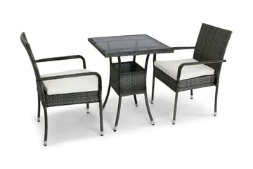 Matgrupp Utomhus Hällebäck 60 cm + 2 st Matstolar Utomhus - Grå - Utemöbler & utemiljö - Utegrupp - Matgrupp utomhus