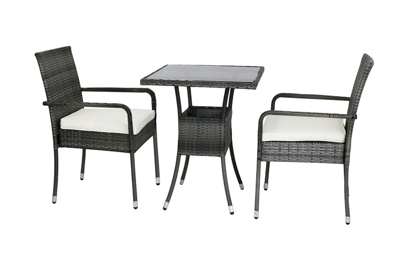 Matgrupp Utomhus Hällebäck 60 cm + 2 st Matstolar Utomhus - Grå - Utemöbler & utemiljö - Utegrupp - Matgrupp utomhus